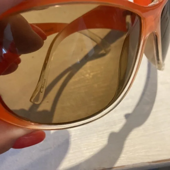 NWOT Orange 🎃 🍊 fashion sunglasses - Picture 5 of 5